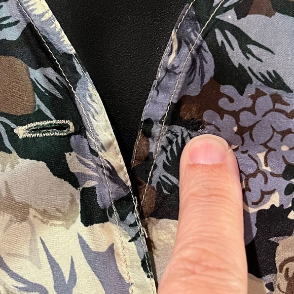 VERO MODA • Vintage Floral Silk Sleeveless Top • Size M - Picture 4 of 9